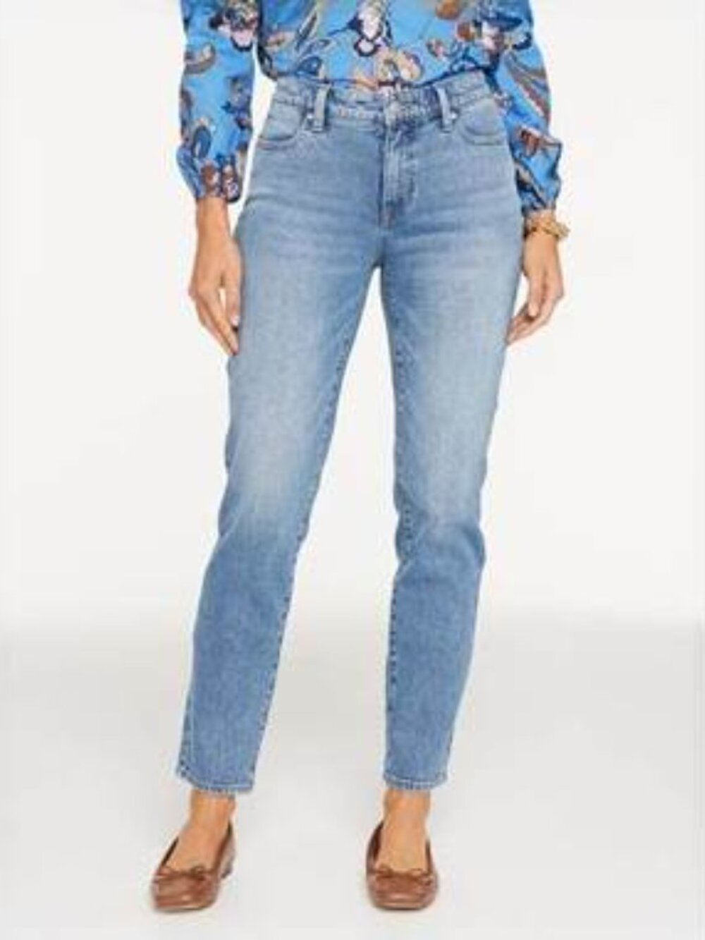 Talbots Slim Ankle Jeans Light Wash-Flawless Five Pockets Size 16W Classy Causal